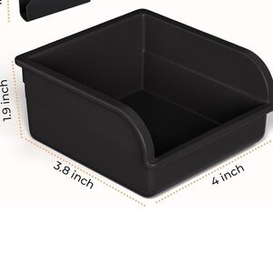 12 Pack Slatwall Bins WITHOUT Hooks Plastic Slatwall Organizer